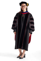 University of Georgia Doctoral Regalia Rental Set. Doctoral Gown, Hood, and Cap / Tam with Tassel