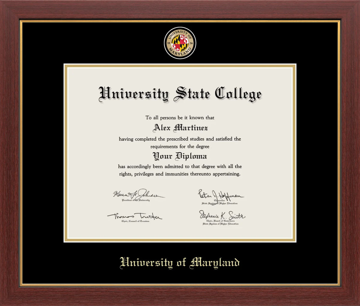 Marco del diploma Medallón de UC Merced