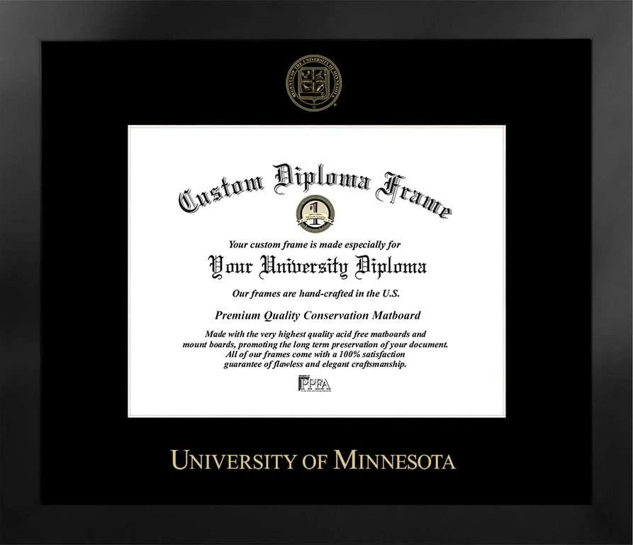 CAPGOWN | University of Minnesota Manhattan Diploma Frame. Designed and made in USA.