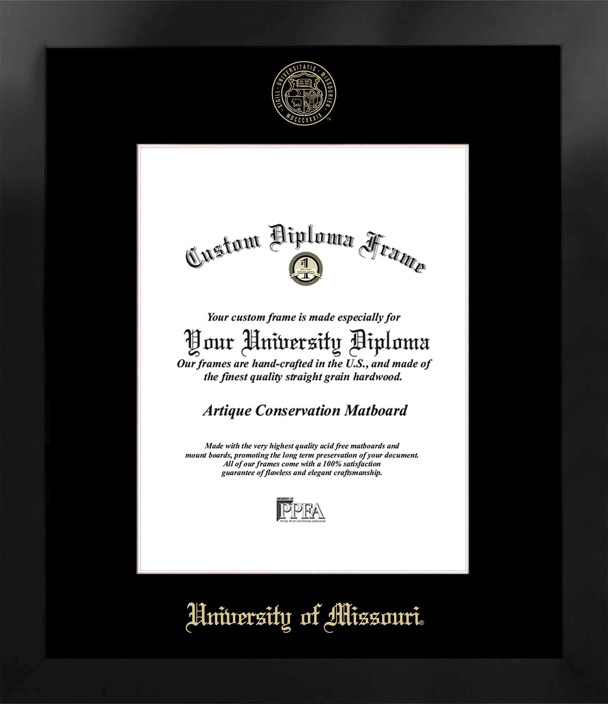 CAPGOWN | University of Missouri Manhattan Diploma Frame. Designed and made in USA.