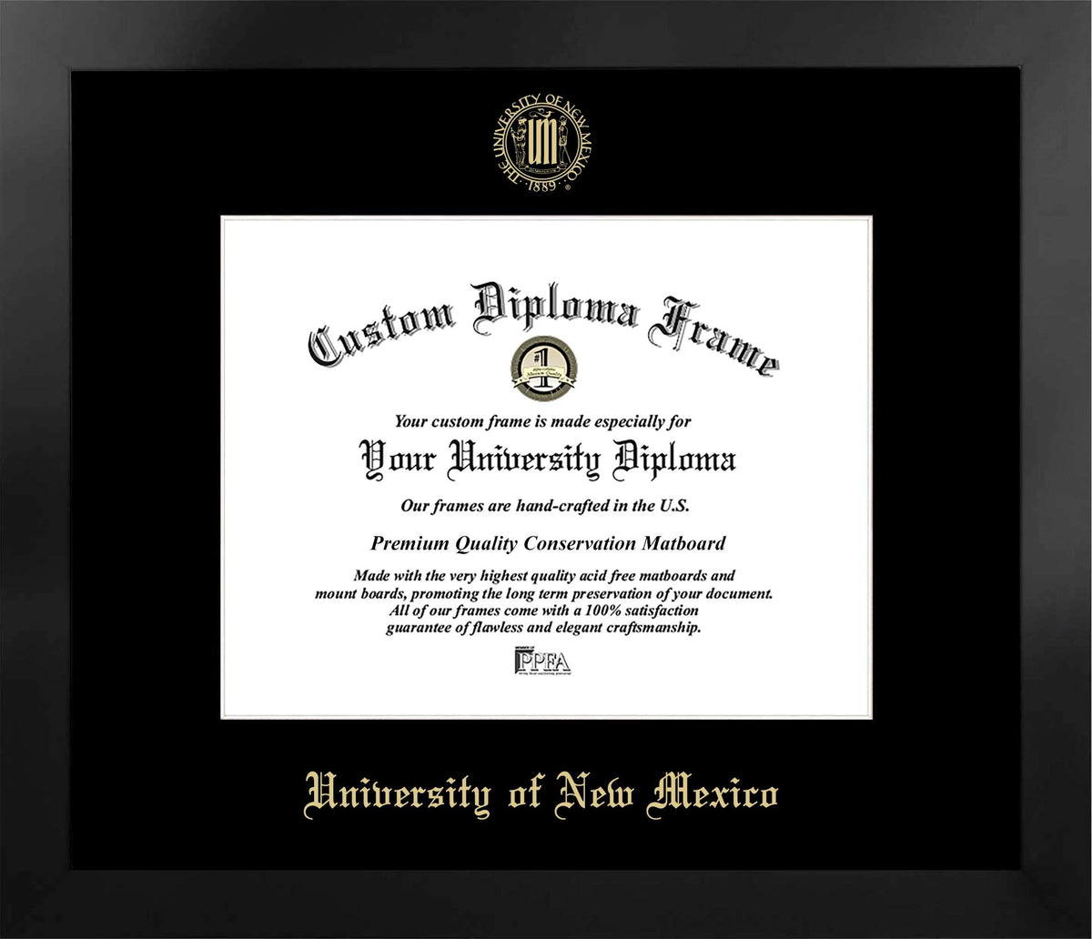 CAPGOWN | University of New Mexico Manhattan Diploma Frame. Designed and made in USA.