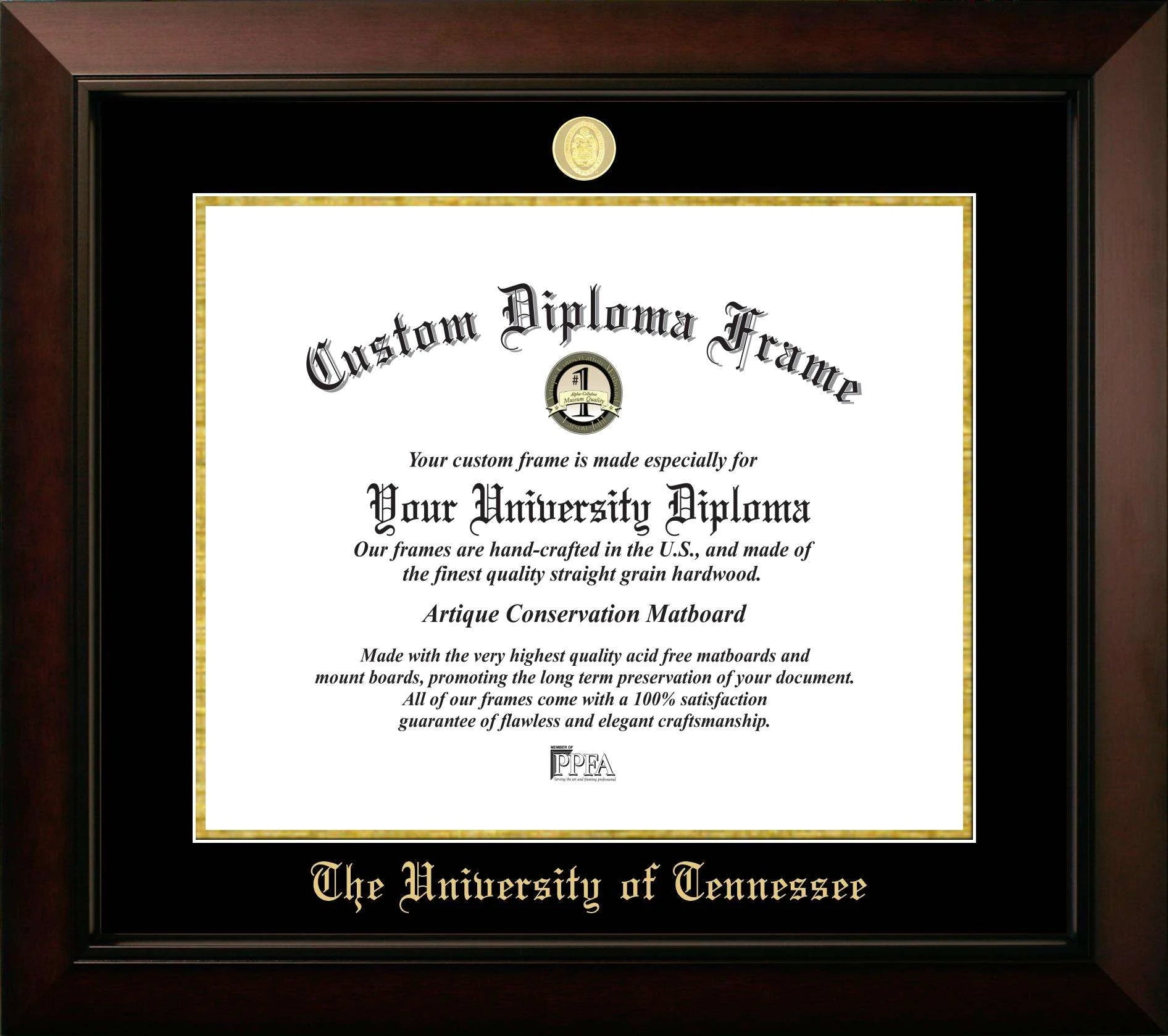 University of Tennessee Knoxville Legacy Diploma Frame