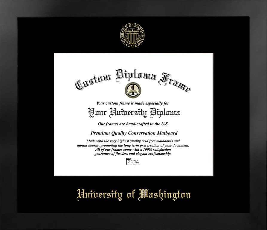 CAPGOWN | University of Washington Manhattan Diploma Frame. Designed and made in USA.