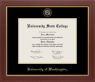 CAPGOWN | University of Washington Medallion Diploma Frame for Doctoral Graduates. Designed and made in USA.