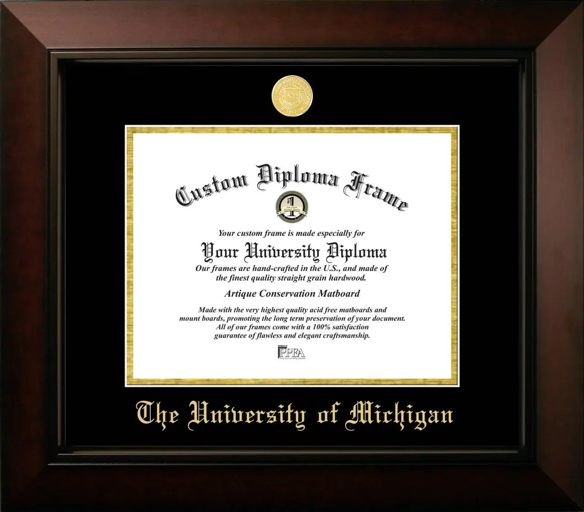 Marco del diploma medallón de UCLA