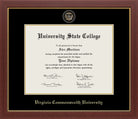 CAPGOWN | Virginia Commonwealth University Medallion Diploma Frame for Bachelor, Master, and Doctoral Graduates. Designed and made in USA.