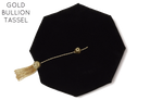 Cal State LA eight-sided black velvet doctoral tam