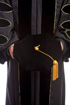 Cal State LA eight-sided black velvet doctoral tam