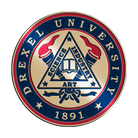 Drexel University brass medallion