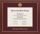 Fordham University Medallion Diploma Frame