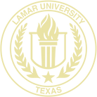 Lamar University gold embossed seal