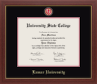 Lamar University Medallion Diploma Frame