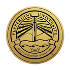 Pepperdine University engraved gold medallion