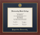 Pepperdine University Medallion Diploma Frame for bachelor's and master's graduates