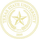 Texas State University Gold Embossed Seal