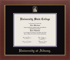 University at Albany Medallion Diploma Frame