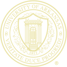University of Arkansas gold embossed seal