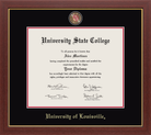 University of Louisville Medallion Diploma Frame