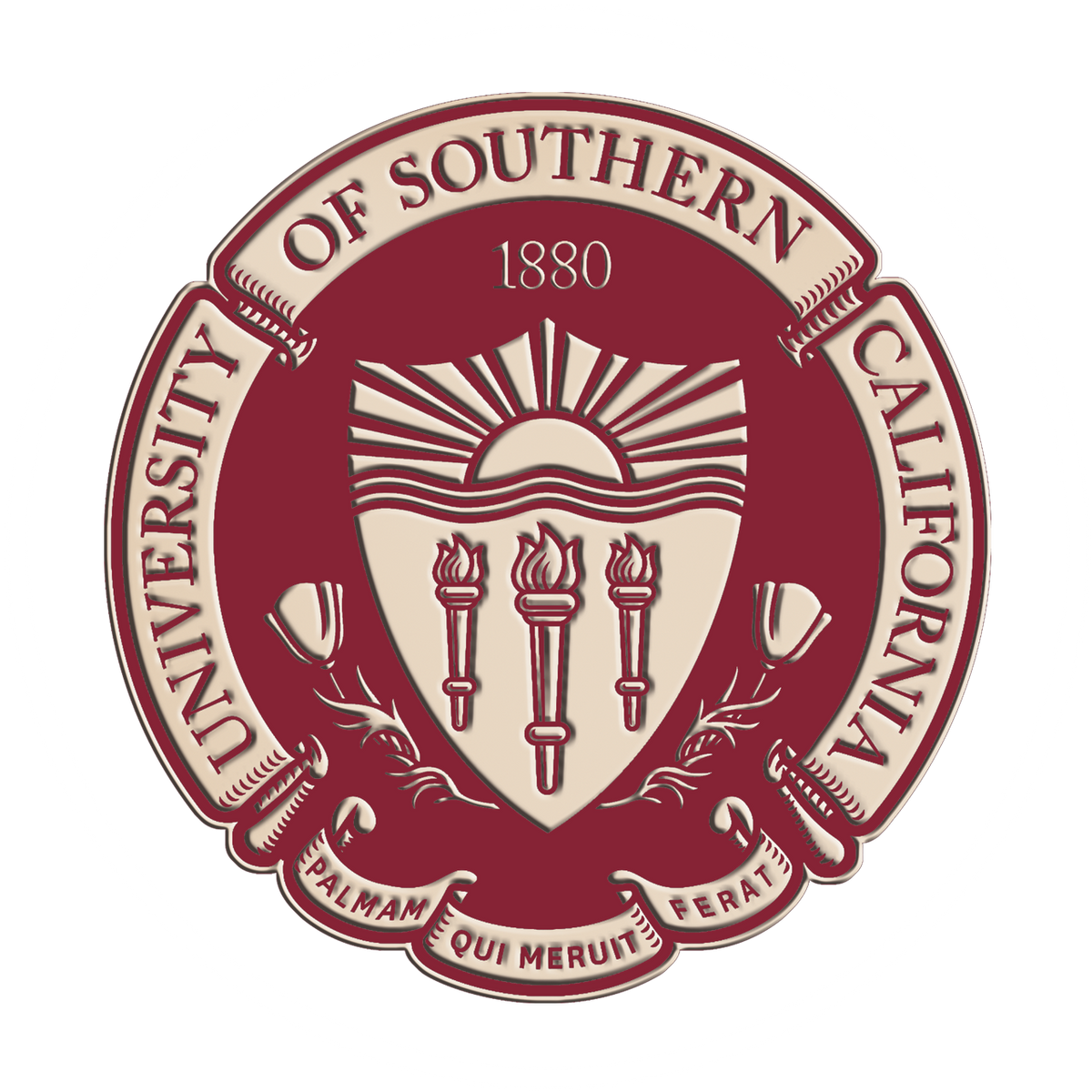 University of Southern California Brass Medallion