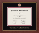 University of Southern California Medallion Diploma Frame