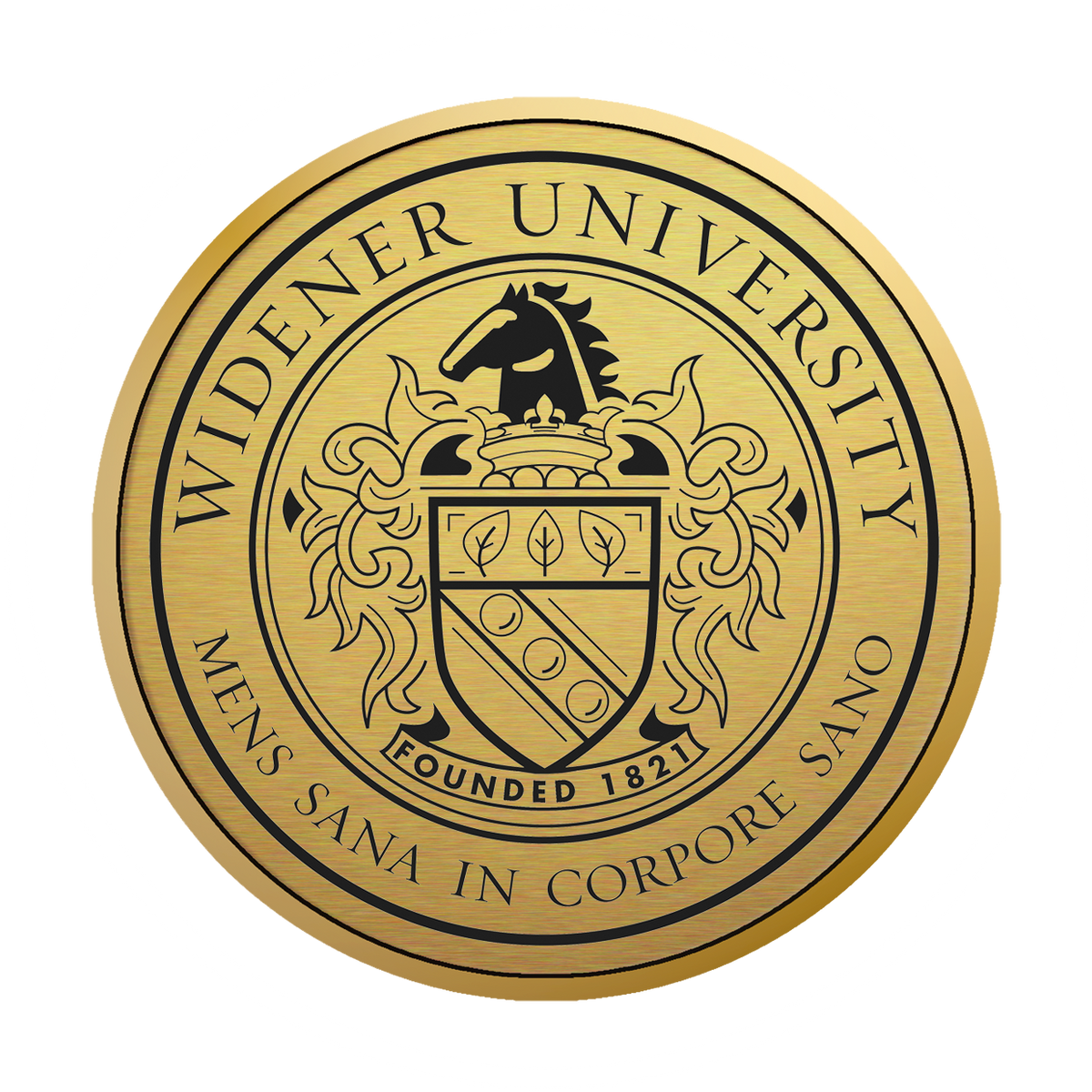 Widener University gold medallion