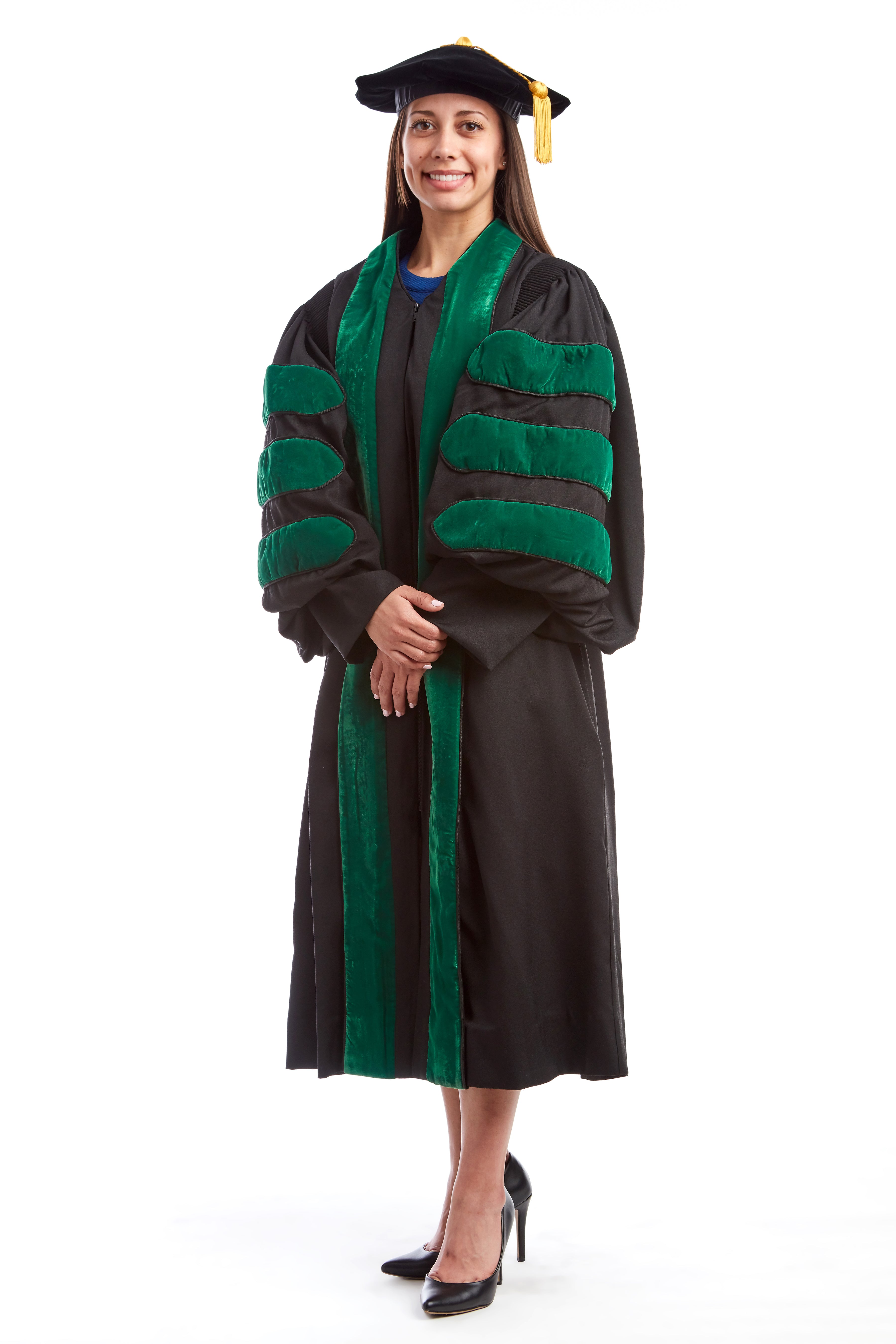 Premium Medical Rental Regalia Set - Medical Gown, Hood, and 8-Sided Tam - CAPGOWN