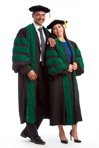 Premium PhD Regalia Rentals includes Gown, Hood, & Cap – CAPGOWN