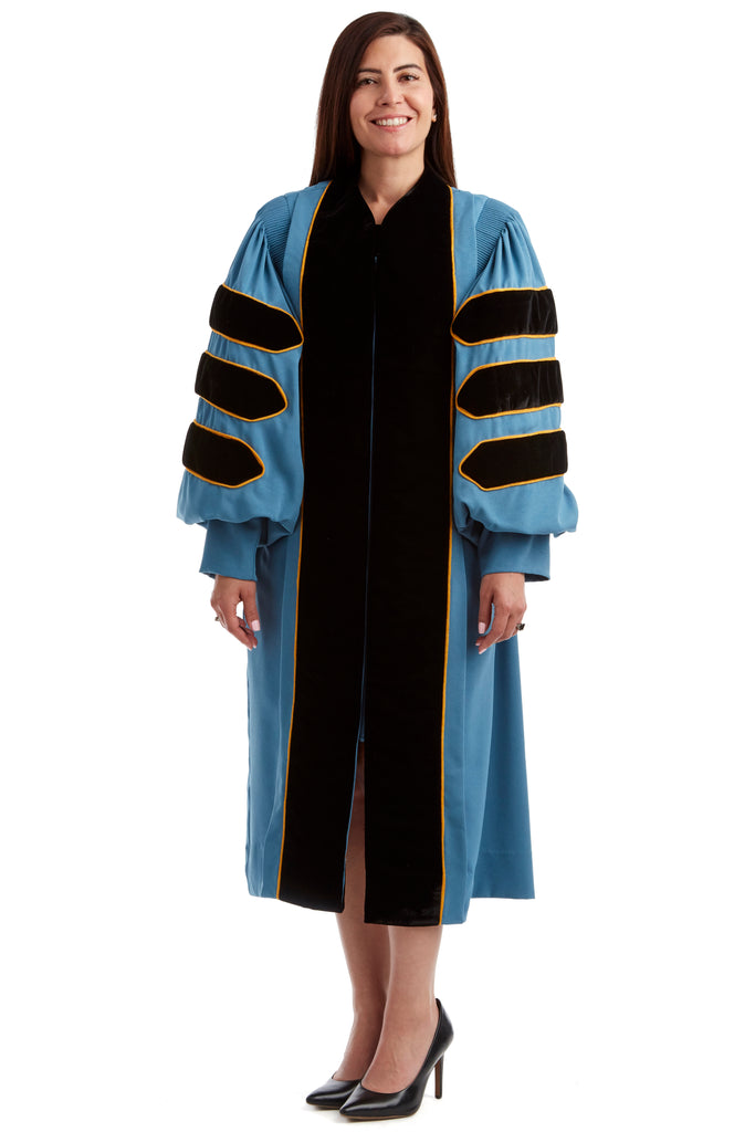 University of Michigan PhD Gown, Hood, & Tam (Cap) Regalia Set – CAPGOWN