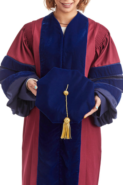 University of Pennsylvania 8-Sided Doctoral Tam (Cap) with Gold Tassel - Rental Keeper
