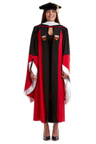 Stanford Complete Doctoral Regalia Set - Art/Humanities/MathDoctoral Gown, Hood, and Eight-Sided Cap/Tam with Tassel