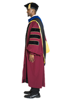 University of Minnesota Doctoral Regalia Set - PhD Gown, PhD Hood, and 8-sided Cap / Tam