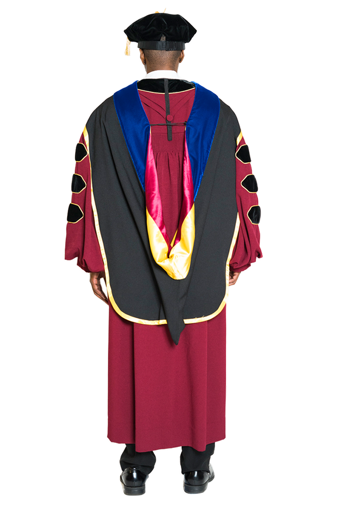ChoirGownDirect Doctoral Graduation Gown Hood and Tam 8 Sided Package Red :  Amazon.in: Clothing & Accessories