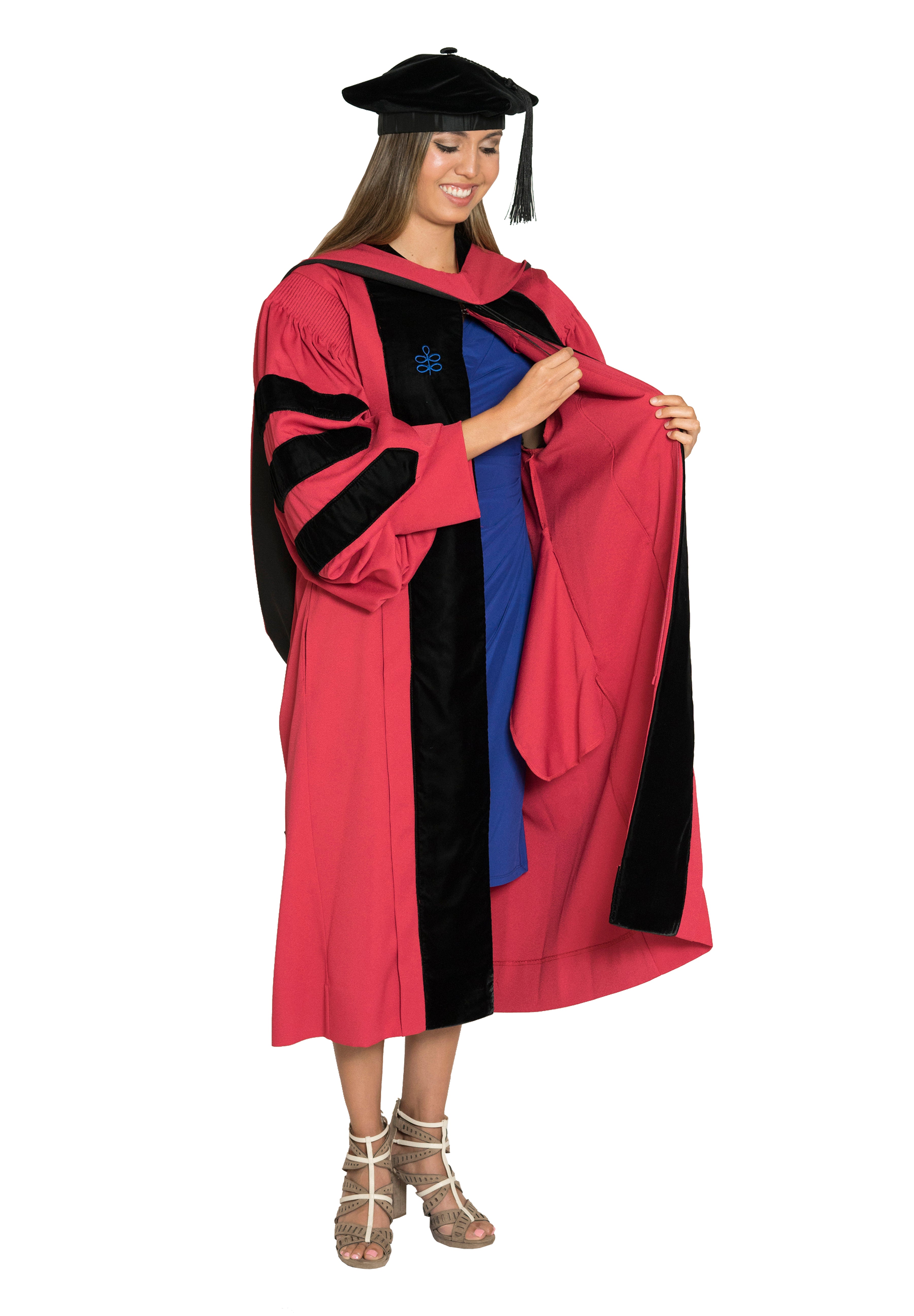 Harvard University Doctoral Regalia Rental - Harvard PhD Gown, Doctoral Hood, Four-Sided Cap/Tam