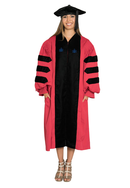 Harvard University Doctoral Regalia Rental - Harvard PhD Gown, Doctoral Hood, Four-Sided Cap/Tam