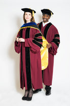 University of Minnesota Doctoral Regalia Set - PhD Gown, PhD Hood, and 8 sided Cap / Tam