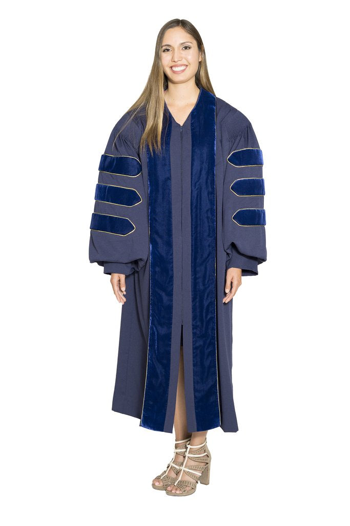 University of California Doctoral Gown on Clearance. Worn at Berkeley, UCLA, UCSD, UCSB, Davis, Irvine, Santa Cruz, Riverside