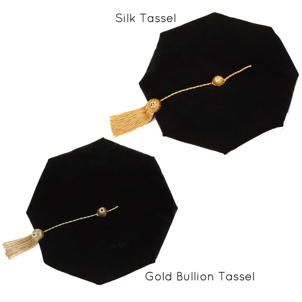 Premium Black PhD Cap for Graduation